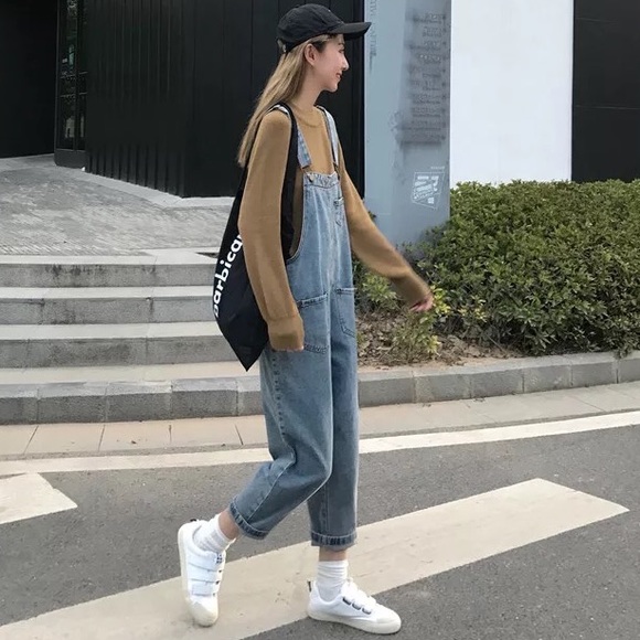 Lili Erica Pants - Denim Overall Jumpsuit